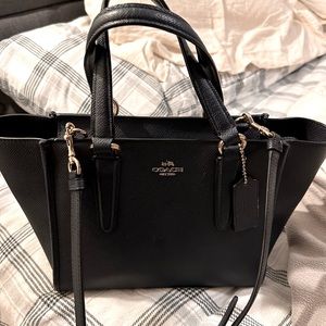 Coach 2WAY Shoulder Bag - Leather/Navy